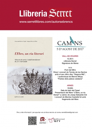 Presentació del llibre "L'Ebre, un riu literari" amb la Llibreria Serret