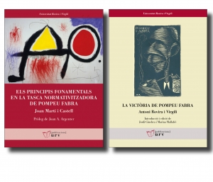 Presentació del llibres "Els principis fonamentals en la tasca  normativitzadora de Pompeu Fabra" i "La victòria de Pompeu Fabra"