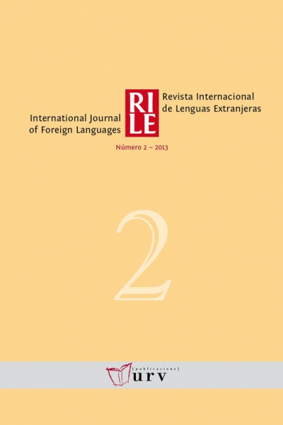 Revista Internacional de Lenguas Extranjeras, 2